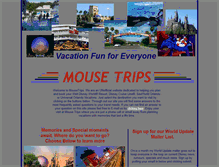 Tablet Screenshot of mousetrips.com